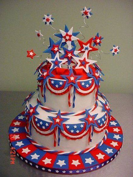 4th of July Stars Cake